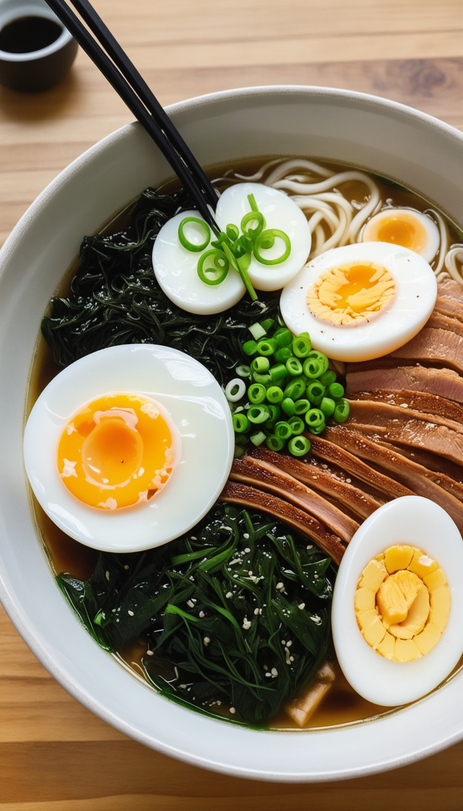 bowl of steaming hot ramen noodles, with a variety of toppings including sliced pork, boiled egg, gr XL 0.jpg